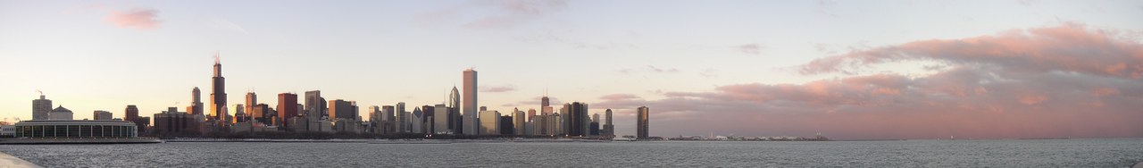 Chicago Skyline at Sunset.png